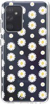 Casetastic Samsung Galaxy A52 (2021) 5G / Galaxy A52 (2021) 4G Hoesje - Softcover Hoesje met Design - Daisies Print