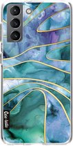 Casetastic Samsung Galaxy S21 4G/5G Hoesje - Softcover Hoesje met Design - The Magnetic Tide Print