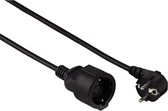 Hama ''Profi'' Extension Cable with Earth Contact, 2 m, black 2m Zwart electriciteitssnoer