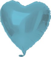 Folat - Folieballon hart Pastel Blue (45cm)