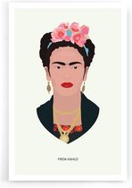 Walljar - Frida - Muurdecoratie - Poster