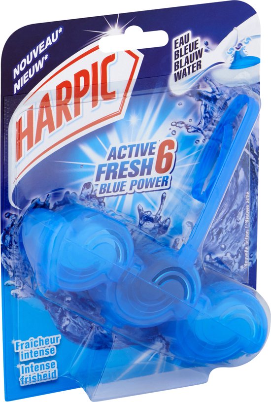Harpic Bloc WC active fresh 6 blue power fraîcheur intense, 1 pièce