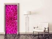 Sticky Decoration - Luxe Deursticker Roze Chrysant - Roze - op maat voor jouw deur