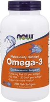 Omega-3 Molecularly Distilled Fish Softgels 200softgels