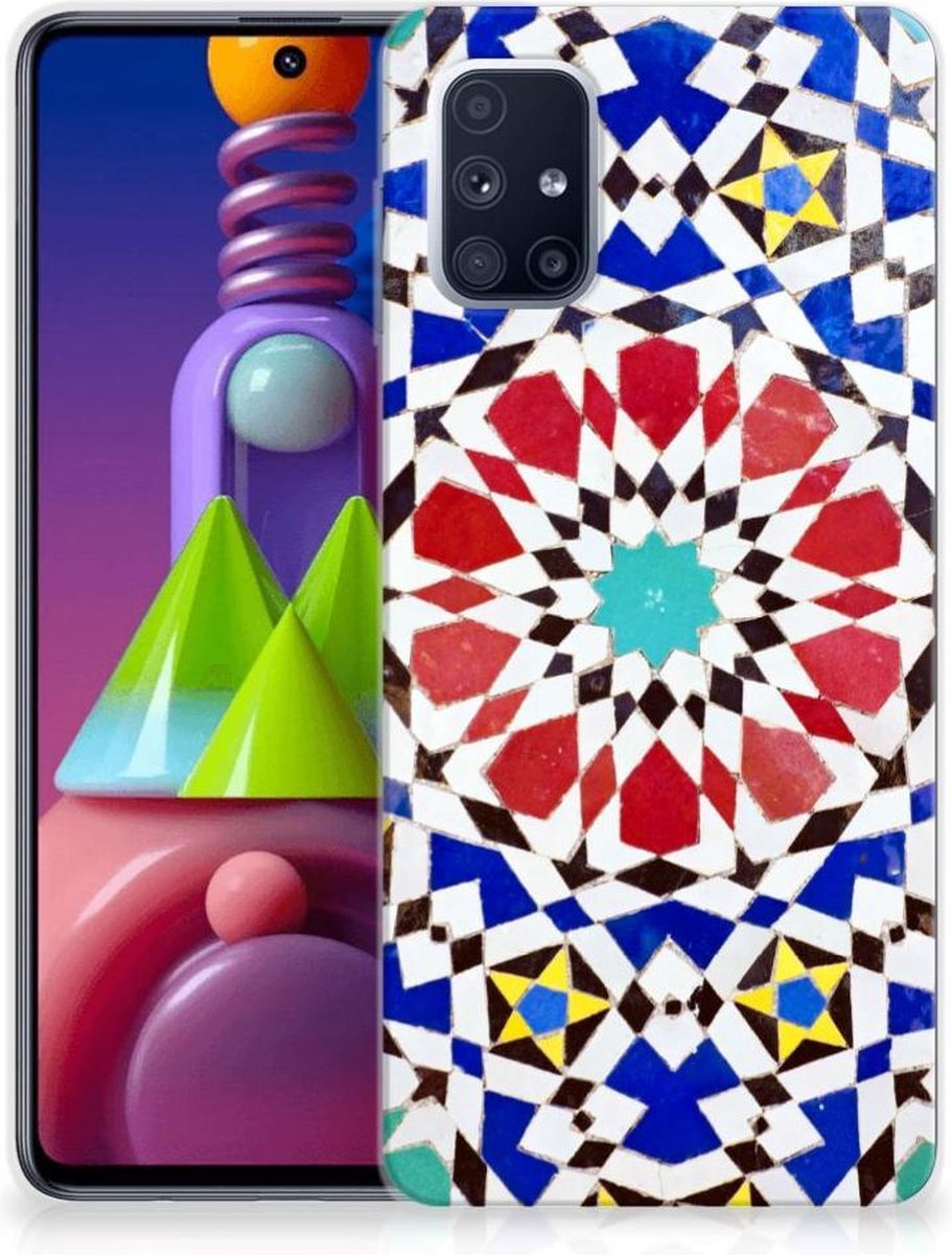 Samsung Galaxy M51 TPU Siliconen Hoesje Mozaïek