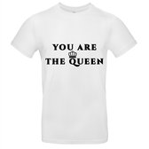 You are the queen heren t-shirt | koningin | koninginnendag | koningklijk | cadeau | Wit