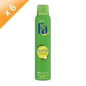 FA Lemon Tropic Atomizer Deodorant - Partij van 6x 200 ml