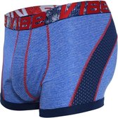 Andrew Christian Vibe Stripe Sports Mesh Boxer Blauw - MAAT S - Heren Ondergoed - Boxershort voor Man - Mannen Boxershort