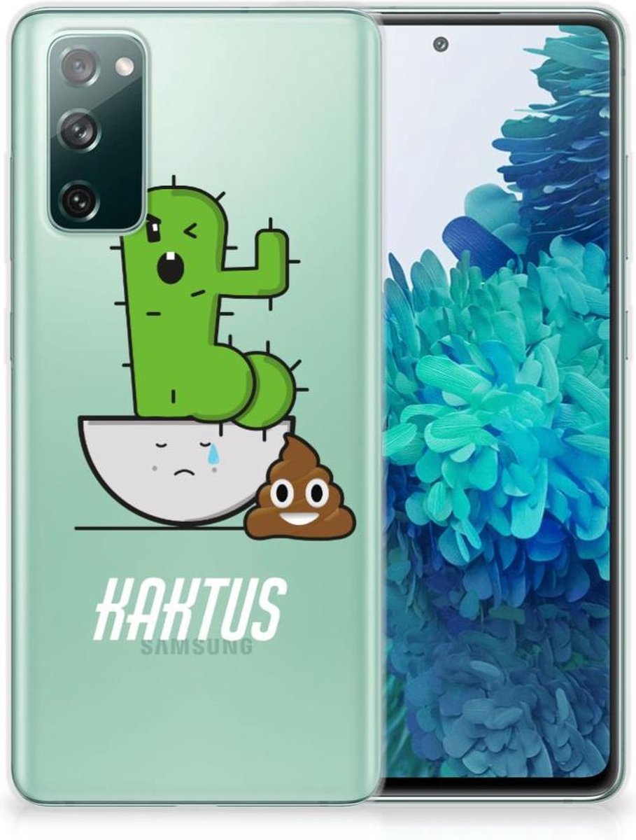 Samsung Galaxy S20 FE Telefoonhoesje met Naam Cactus Poo
