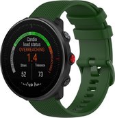 Siliconen Smartwatch bandje - Geschikt voor  Polar Vantage M siliconen bandje - legergroen - Horlogeband / Polsband / Armband