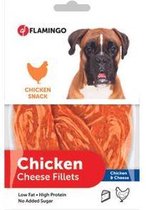 Flamingo hondensnack Chick'n snack chicken&cheese l 85gr. Let op: 1 zakje van 85 gram!