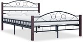 vidaXL Bedframe metaal zwart 120x200 cm