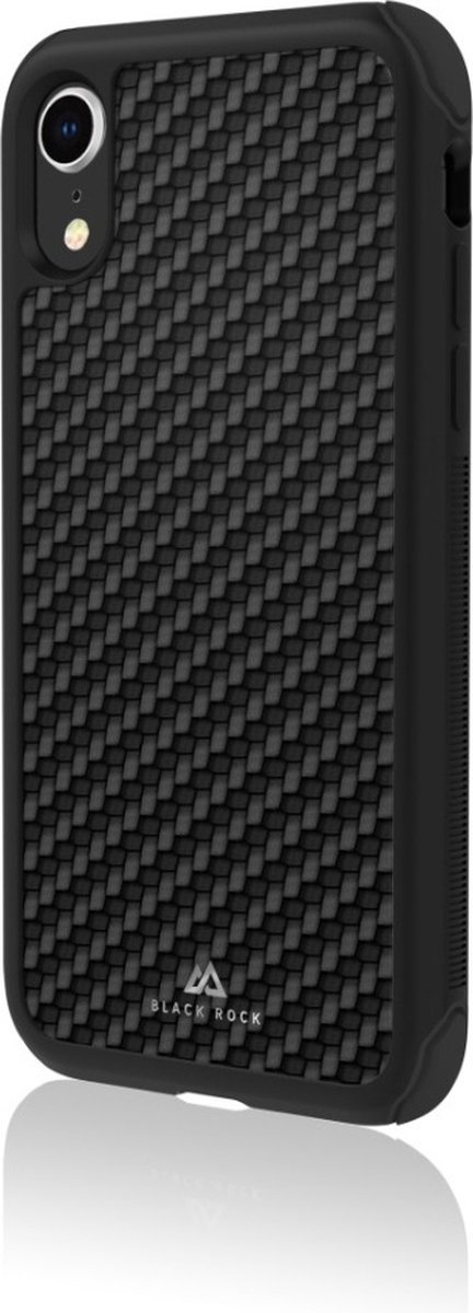 Black Rock Real Carbon Backcover hoesje voor iPhone Xr - Zwart
