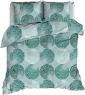 Romanette Globus - Flanel - Dekbedovertrek - Lits-jumeaux - 270x200/220 cm - Teal