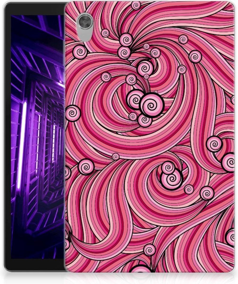 Lenovo Tab M10 HD (2de generatie) Tablethoes Swirl Pink