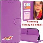 EmpX Telefoonhoesje - Book Case - Geschikt Voor Samsung Galaxy S6 Edge+ - Paars