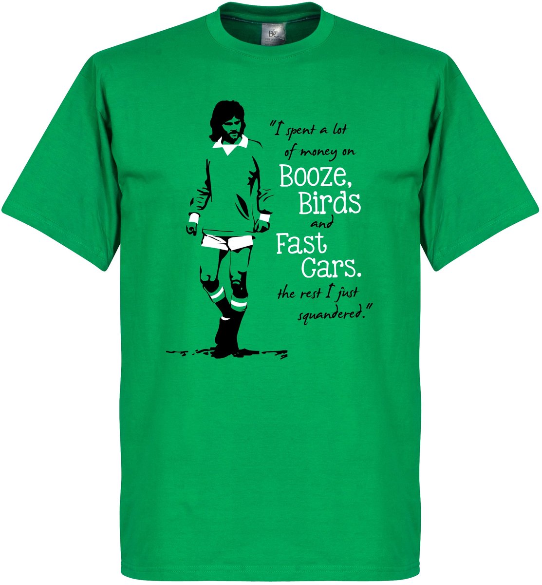 George Best T-Shirt - Groen - L
