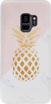 ADEL Siliconen Back Cover Softcase Hoesje Geschikt voor Samsung Galaxy S9 Plus - Ananas