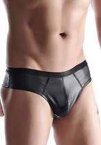 Wetlook Men's brazilian style briefs - Black - Maat XL - Lingerie For Him - black - Discreet verpakt en bezorgd