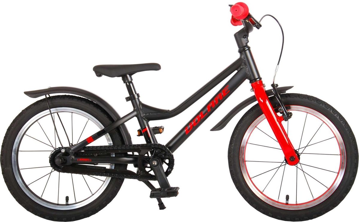 Volare Blaster Kinderfiets - Jongens - 16 inch - Zwart/Rood