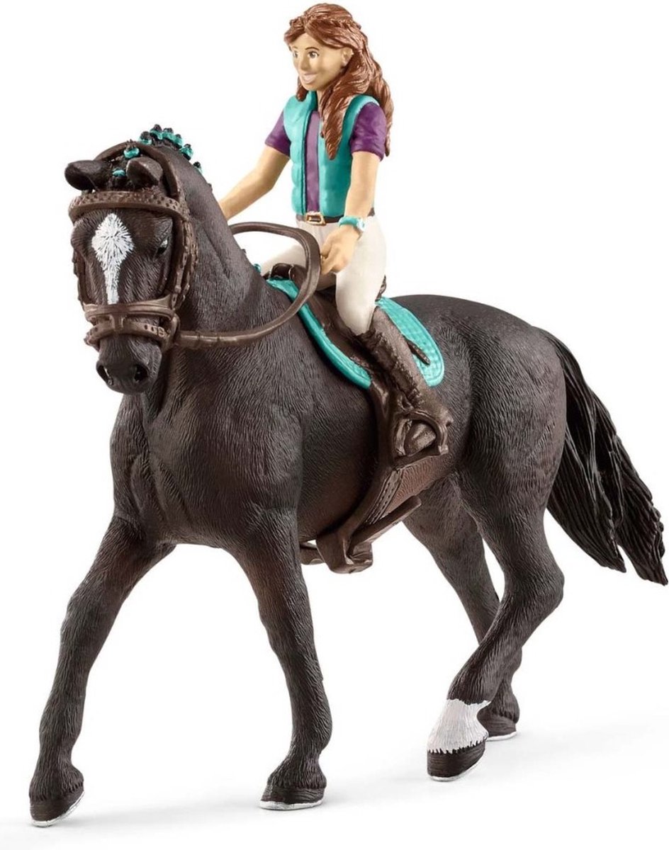 Schleich Lisa And Storm 42516 - Horse Toy Figure - Horse Club - 5 X 18 X 15 Cm - Schleich