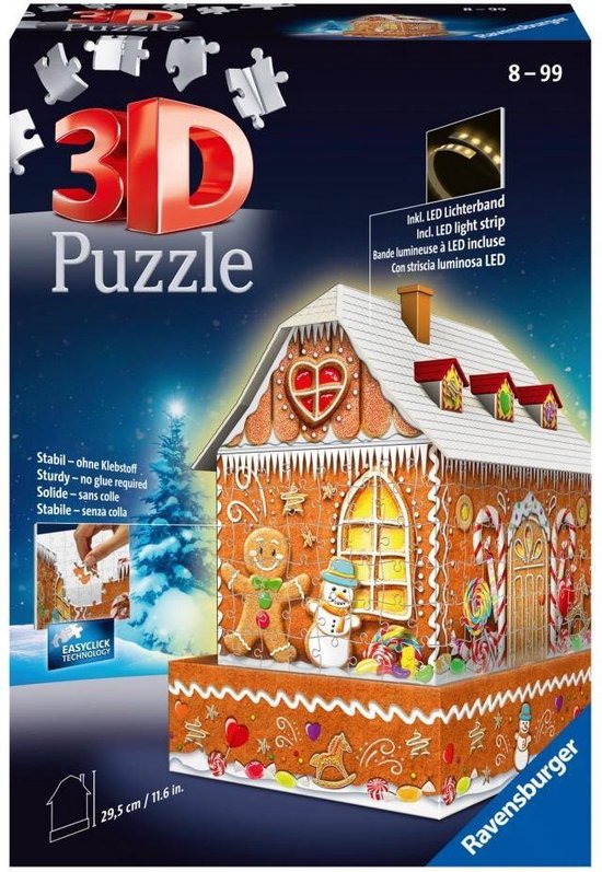 Ravensburger peperkoekhuisje als 3D-puzzel