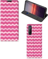 GSM Hoesje ontwerpen Sony Xperia 5 II Fotohoesje Waves Pink