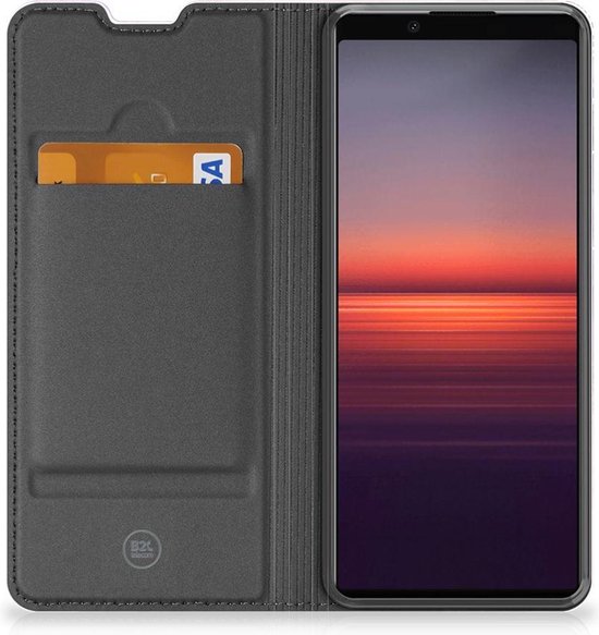 Belle coque de téléphone Sony Xperia 5 II housse de Bookcase Pink violet peinture