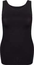 RJ Bodywear Pure Color dames top (1-pack) - hemdje met brede banden - zwart - Maat: 4XL