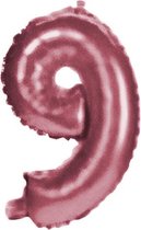 Tom Folieballon Cijfer 9 Junior 35 Cm Fuchsia