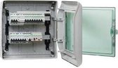 Schneider Electric kaedra/mureva waterdichte zekeringkast met din-rail 2-rijen 36 modules (13984)