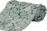 Mozaiek Beachstone rol dark-grey 34,0x150,0 cm -  Grijs Prijs per 1 rol.