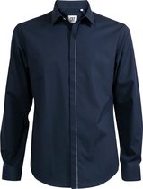 CR7 Fashion Shirt Custom Fit Dark Blue - Maat XS