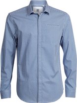 CR7 Fashion Shirt Slim Fit Blue - Maat XL