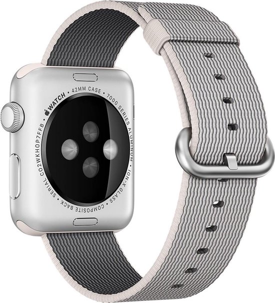 Bol Com Watchbands Shop Nl Nylon Bandje Apple Watch Series 1 2 3 42mm Grijs