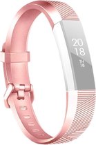 By Qubix - Fitbit Alta Siliconen Bandje (Large) - Rosé Goud - Fitbit alta bandjes