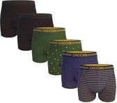 Zaccini 6-pack boxershorts - gold/blackonblack