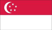 Vlag Singapore 200x300 cm.