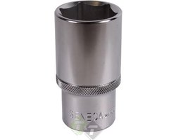 zeskantdop lang 19 mm - 1/2 duims aansluiting - verlengde dop - verleng dop - diepe dop - seneca