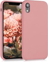 kwmobile telefoonhoesje voor Apple iPhone XR - Hoesje met siliconen coating - Smartphone case in winter roze