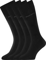 HUGO BOSS Cotton Uni (2-pack) - herensokken katoen - zwart -  Maat: 39-42