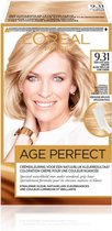 3x L'Oréal Excellence Age Perfect Haarverf 9.31 Zeer Licht Goud Asblond