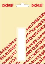 Pickup plakletter Helvetica 80 mm - wit I