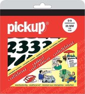 Pickup plakcijfers boekje CooperBlack zwart - 25 mm