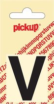 Pickup plakletter Helvetica 40 mm - zwart V