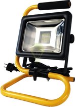 LED bouwlamp op standaard S-rek waterdicht met stekker – 50 Watt
