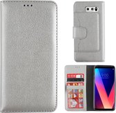 Wallet Case voor LG V30 - BookCase Zilver