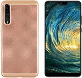 BackCover Holes - Telefoonhoesje - Hoesje voor Huawei P20 - Goud