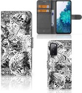 Telefoonhoesje Geschikt voor Samsung Galaxy S20FE Wallet Book Case Skulls Angel