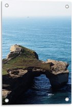 Tuinposter – Rotsen in de Zee - 40x60cm Foto op Tuinposter  (wanddecoratie voor buiten en binnen)